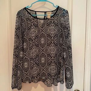 Eyelash couture blouse L